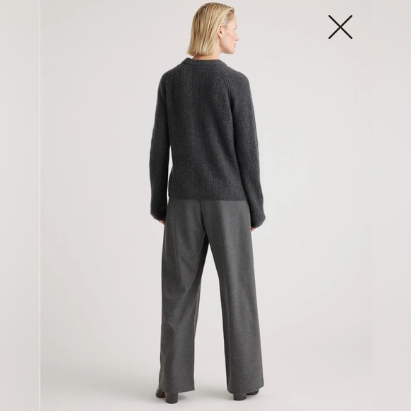 Mongolian Cashmere Fisherman Crewneck Sweater - Picture 2 of 6